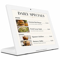 Kiosque de commande automatique en forme de L avec écran tactile de 10 pouces, terminal de point de vente Android pour restaurant, aire de restauration, café, vente au détail, vente en gros