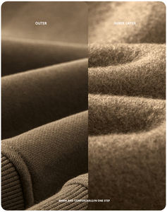 Мужская повседневная свободная толстовка с капюшоном на флисе, большие размеры, однотонная, осенняя коллекция <span class=keywords><strong>2026</strong></span> года, модный бренд - Product Image 3