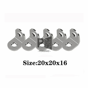 Esquina Brace Heavy Duty Acero inoxidable cepillado L Soportes Junta Madera Mesas Tocadores Soportes de ángulo recto con tornillos - Product Image 3