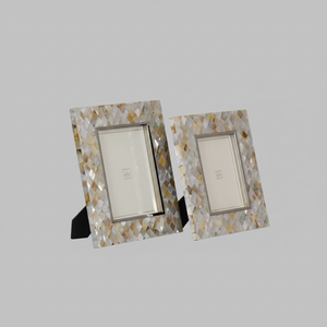 กรอบรูปติดผนังลายมุกและเรซิ่น ดีไซน์สวย ราคาดีที่สุด รูปทรงสี่เหลี่ยม - Product Image 1