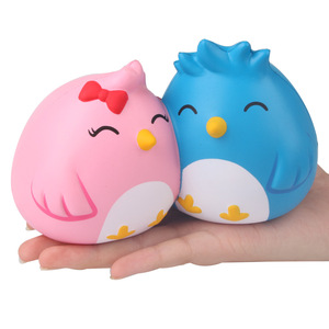 Pu Fidget Toy Cute Connected Birds Slow <b>Rebound</b> Stress Reliever For Kids 2 4 Years Unisex - Product Image 4