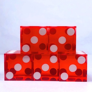 מפעל ישיר לספק 19 מ "מ גרמנית זווית ישרה שטופת צבע לבן ססגוני פוקר קוביות פלסטיק סיטוני - Product Image 6