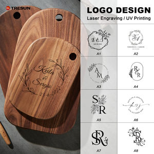 Tabla de Cortar de Madera de Nogal Negro Ecológica, Accesorios de Cocina, Bandeja para Servir Pan y Frutas, Tabla de Cortar de Madera - Product Image 4