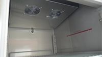 Congélateur vertical commercial à porte simple de 27 pouces de style américain, en acier inoxydable 304, refroidissement par compresseur d'air, dégivrage automatique