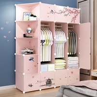 Armoire pliable en plastique Maitian DIY, armoire en cubes de plastique, armoire pour enfants, rangement de vêtements pour la maison