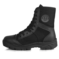 Bottes tactiques noires personnalisées populaires avec fermeture éclair respirante, légères et confortables, idéales pour la randonnée en extérieur
