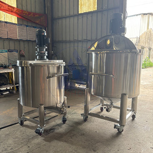 Tanque de Mezcla para <span class=keywords><strong>Gel</strong></span> de Ducha y Jabón Corporal LINHONG de 200L 300L, Recipiente Sanitario de Acero Inoxidable con Calentamiento y Agitación para Productos de Alta Viscosidad - Product Image 4