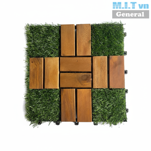 Azulejos de cubierta de madera de teca impermeables antideslizantes de diseño cuadrado moderno de alta calidad Acacia interior jardín Patio suelo exterior - Product Image 1