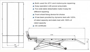 0.5T uso pneumatico funzionamento ATV pneumatico bici ascensore moto ascensore con il prezzo di fabbrica - Product Image 4