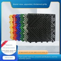 Grille en plastique emboîtable personnalisable pour lavage de voitures, atelier de detailing automobile, chantier de construction, allée de sécurité, parking, épaisseur 2,0 cm