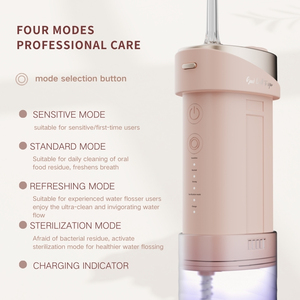 2024 nuevo 200ml impermeable Ipx7 inalámbrico agua Flosser eléctrico <span class=keywords><strong>Dental</strong></span> <span class=keywords><strong>pequeño</strong></span> viaje <span class=keywords><strong>irrigador</strong></span> Oral - Product Image 3