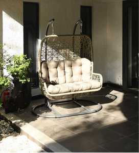 Silla Colgante Doble para Patio y Jardín <span class=keywords><strong>Walden</strong></span>, Silla Columpio de <span class=keywords><strong>2</strong></span> Plazas - Product Image 3
