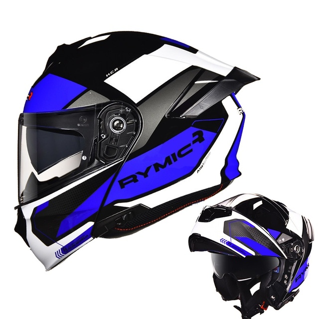 Hotsales New Certified Modular ABS Motorcycle Full Face Helmet with Quick Release Closure DOT Approved Rymic Royal