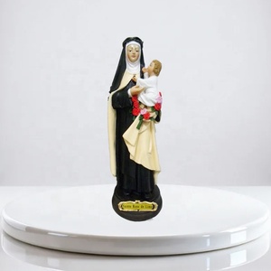 Figuras Religiosas de Resina de Alta Calidad, Santa Rosa de Lima, Regalos Cristianos, Artesanías, Decoración para el Hogar y Escritorio, Estatuas Religiosas Católicas - Product Image 1