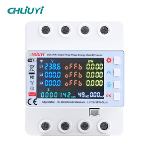 Chliuyi 80A Wifi Smart Three Phase Energy Meter Protector With Built In 3 Relays For Industrial Use - Product Image 5