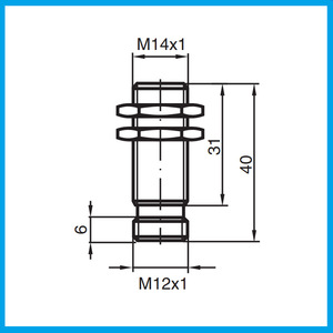 Capteur de proximité inductif Pepperl+Fuchs NJ2 5 14GM N V1 Y21146 Type cylindrique en métal - Product Image 3