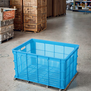 उच्च गुणवत्ता वाले जैन JD-755 hdpe प्लास्टिक ठोस फोल्डेबल बहु-रंग औद्योगिक ग्रेड भंडारण बॉक्स वनस्पति - Product Image 6