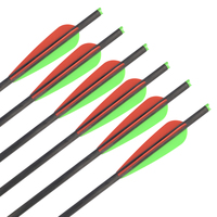 Flèches de tir à l'arc Elong Outdoor en carbone pur, 16, 18, 20, 22 pouces, pour la chasse