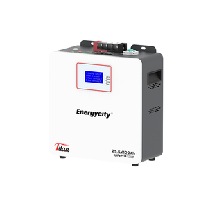 แบตเตอรี่เก็บพลังงานแสงอาทิตย์แบบติดผนัง 100Ah 25.6V สามารถต่อพ่วงกันได้ สำหรับระบบออฟกริด พร้อมกำลังขับ 0-5kWh มาตรฐาน IP21 - Product Image 3