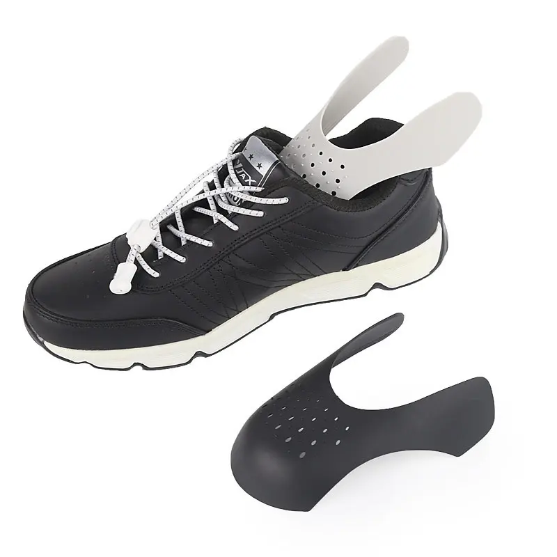 รองเท้าผ้าใบกีฬาสีดำเทาขาววัสดุ TPR รองเท้าป้องกันรอยพับต้นไม้