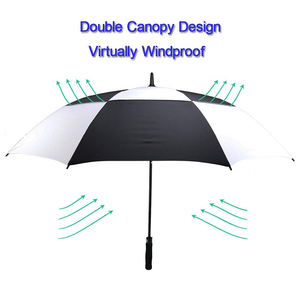 Parapluie de golf automatique coupe-vent personnalisé avec logo, grande <span class=keywords><strong>taille</strong></span>, double couche, protection optimale, vente en gros - Product Image 6