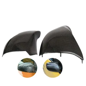 For Tesla Model 3 Rearview Side Mirror Cover Add On Style Real Carbon Fiber Dry Carbon Exterior Side Mirror Cover
