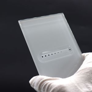 Panneau en verre trempé sérigraphié sur mesure, bouton tactile concave finement poli, panneau en verre poli pour interrupteur mural - Product Image 5