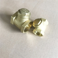 Vanne de retenue à clapet en laiton de haute qualité 1/2\" 3/4\" 1\" à filetage femelle pour compresseur d'air, vanne unidirectionnelle anti-retour pour l'eau