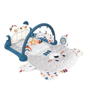 Alfombra de juego musical antideslizante de doble cara no tóxica para bebés, de algodón grueso, para tiempo boca abajo - Product Image 1