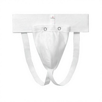Protège-entrejambe en tissu pour hommes, avec coque en plastique amovible, deux styles, blanc et noir, tailles S-XL, pour l'entraînement aux arts martiaux (vente en gros)