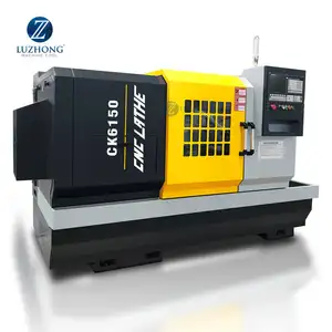 Düz yatak sert ray büyük mil delik kademesiz hız CK6160 cnc torna cak6160v cnc torna