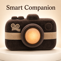 Peluche XDT AI super douce en coton PP, lampe de nuit caméra, rechargeable par USB, cadeau pour enfant