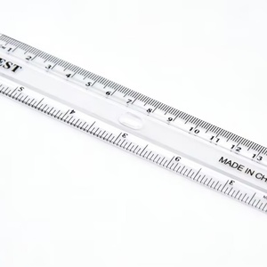 Material Escolar en Oferta, Regla Recta de Plástico Transparente de 15 cm/30 cm en Caja de Colores Económica - Product Image 5