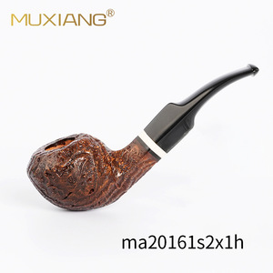 Bent Tobacco Pipe Rhododendron And Photinia Root Burl Zhejiang Made For Smoking - Product Image 4