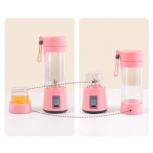 <span class=keywords><strong>Mini</strong></span>-mixeur électrique portable rose avec fonction d'auto-nettoyage, chargeur USB, boîtier sans BPA, idéal pour la voiture et l'extérieur - Product Image 3