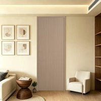 Portes intérieures simples personnalisées en WPC et aluminium, style italien, imitation bois, étanches, pour maisons et chambres