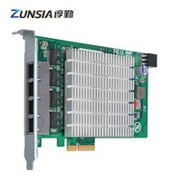Tarjeta Zunsia PCIE SFP PCI-E Express SFP + 2 puertos para PC de Firewall de red con tarjeta de red Pcie de 10 Gigabit con bisel de altura media/completa