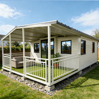 Maison conteneur mobile 20 pieds, maison préfabriquée en acier avec salle de bain, cuisine, extensible, avec balcon, haute qualité, à louer