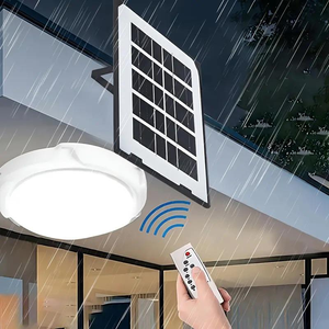 <span class=keywords><strong>Plafonnier</strong></span> solaire de qualité supérieure avec télécommande et <span class=keywords><strong>batterie</strong></span> LiFePO4, parfait pour les kiosques, les couloirs, les balcons, utilisation en intérieur - Product Image 5