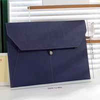 Portadocumentos de Cuero Portátil con Hebilla de Cuerda, Bolsa para Archivos de Negocios, Carpeta A4 con Hebilla de Cuerda para la Escuela y la Oficina