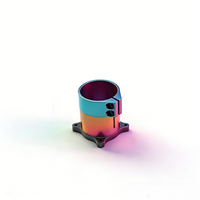 Tube de châssis de train d'atterrissage pour drone multirotor, usiné CNC en aluminium et acier inoxydable, avec connexion à 90 degrés