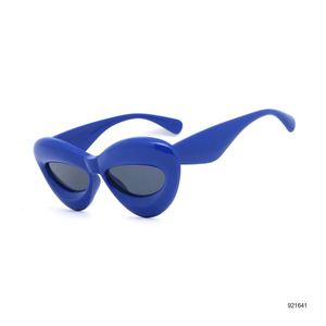 2024 nuevo Y2K Retro Punk gafas de sol Unisex de gran tamaño acrílico plástico gafas azul UV400 alto blanco rojo rosa amarillo otra novedad - Product Image 3
