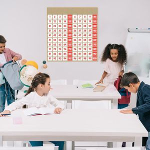 Tabla de Cien Números con Bolsillos, 100 Tarjetas Numéricas, Herramienta de Aprendizaje de Matemáticas para Niños, para Contar y Educar, 27.5 x 29.5 Pulgadas - Product Image 4