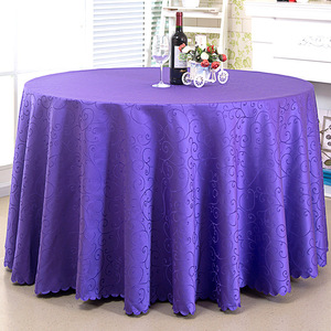 Purple <strong>Round</strong> Tablecloth Luxury Plain <strong>White</strong> Polyester Tablecloths <strong>Round</strong> <strong>Table</strong> <strong>Cloths</strong> for Wedding Party Banquet Events - Product Image 1