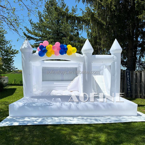 Château sautant de videur gonflable de fête de mariage de maison de rebond blanc extérieur commercial à <span class=keywords><strong>louer</strong></span> - Product Image 4