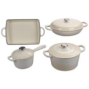 Casserole peu profonde <span class=keywords><strong>en</strong></span> <span class=keywords><strong>fonte</strong></span> antiadhésive 40 cm, ensemble standard <span class=keywords><strong>en</strong></span> <span class=keywords><strong>fonte</strong></span>, casserole de four avec couvercle - Product Image 6