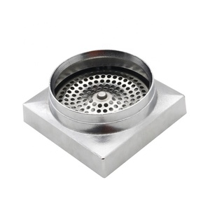 GUIDA Đầu Ra 726122 115*115 Mm Đầu Cắm Gạch Đồng Thau 100 Mm Cống Thoát Nước Nhà Tắm Chất Thải Sàn Chống Tắc Thông Minh Có Bộ Lọc SS - Product Image 4