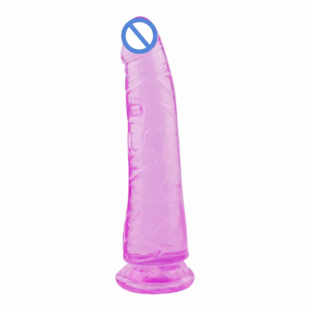 Vibrador de simulação de pênis sem ovos, masturbação clássica feminina, brinquedo sexual transparente e macio, ferramenta manual sem vibração para gays