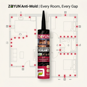 Scellant en silicone inodore haute performance, écologique, résistant à la moisissure, pour la <span class=keywords><strong>base</strong></span> de douche et les joints de carrelage mural dans la salle de bain - Product Image 5