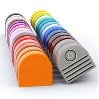 BEBRICKS Série de pièces de construction 24246 Tuile 1x1 Demi-cercle Stade Étendu Blocs de construction Pièce de pistolet airsoft pour enfants Cadeau